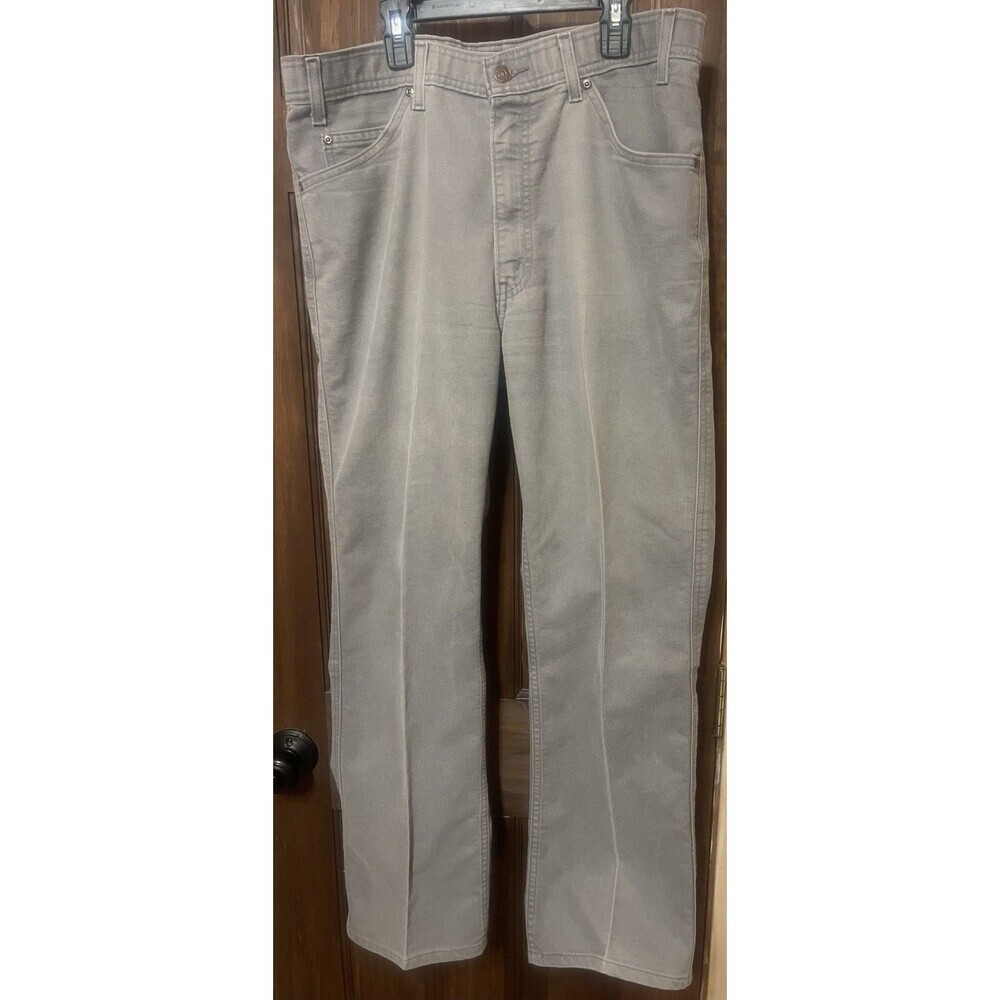 VTG Levi’s  43415-4556 Gray denim 36x30 Jeans With Brown Tab